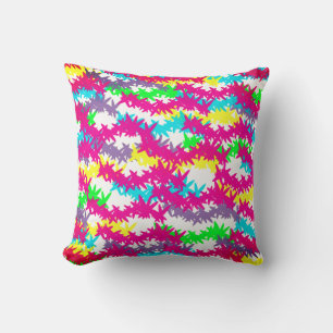 Scattered Jacks -Pop of Florecent Effect Design Cushion