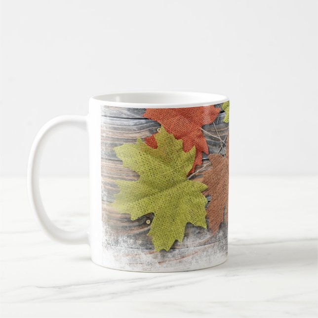 Scattered leaves coffee mug (Left)