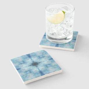 Scattered petals stone coaster