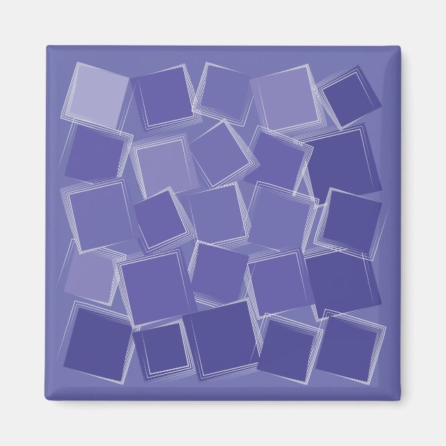 Scattered purple shades magnet (Front)