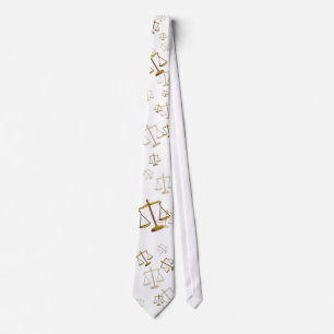 Scattered Scales of Justice   Lawyer Tie