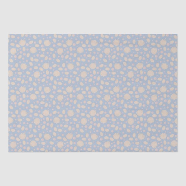 Scattered Seashells and Pearls Tissue Paper (Front)