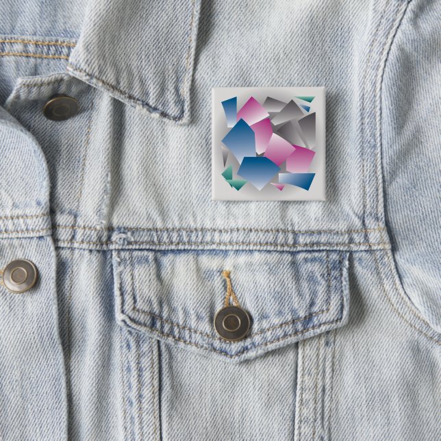 Scattered shards 15 cm square badge (In Situ)