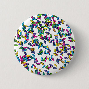Scattered Sprinkles Pattern 6 Cm Round Badge