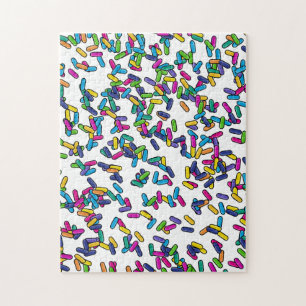 Scattered Sprinkles Pattern Jigsaw Puzzle