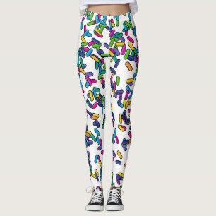 Scattered Sprinkles Pattern Leggings