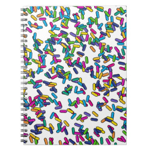 Scattered Sprinkles Pattern Notebook