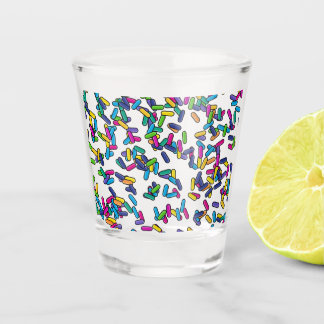Scattered Sprinkles Pattern Shot Glass
