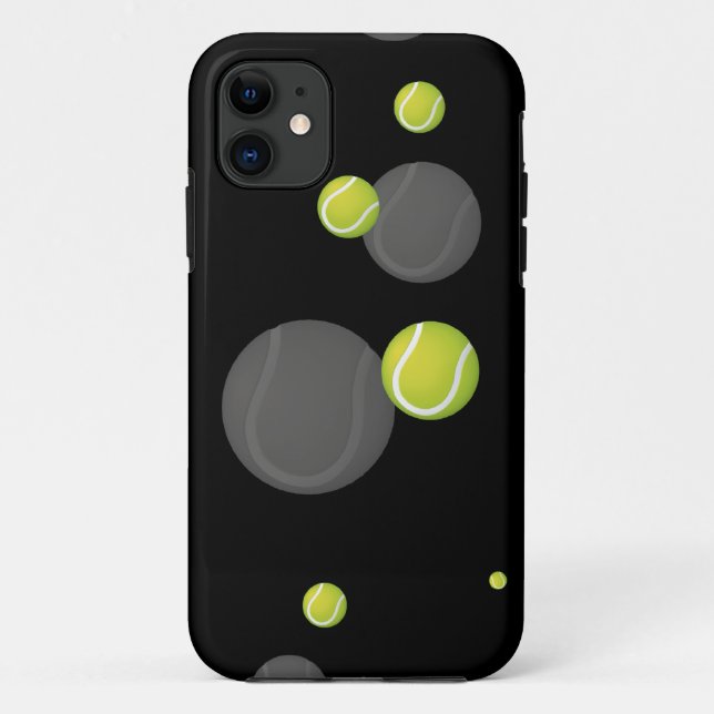 Scattered Tennis Balls | Personalised Sport Gift Case-Mate iPhone Case (Back)