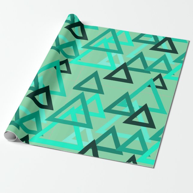 Scattered Triangles  Wrapping Paper (Unrolled)