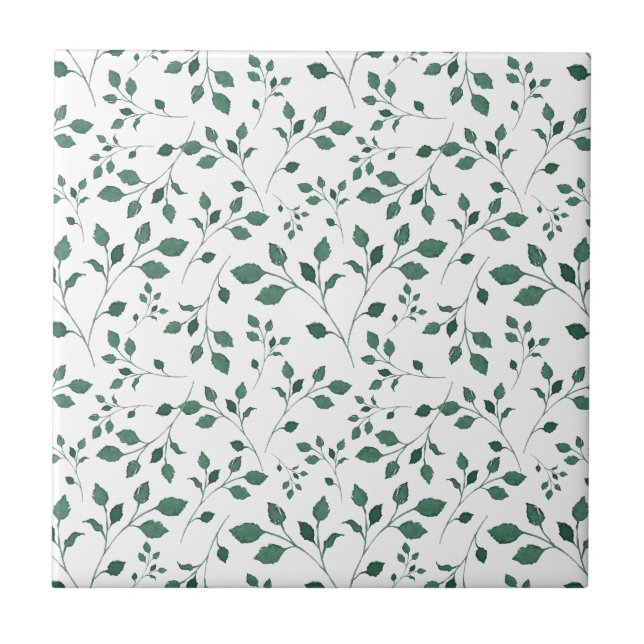 Scattered Watercolor Floral Seamless Pattern Tile (Front)