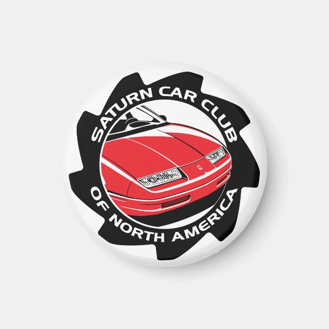 SCCNA Small Magnet - Saturn Car Club (Front)