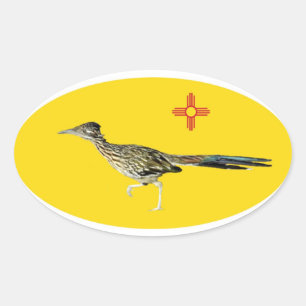 scene 09 roadrunner oval sticker