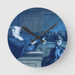 Scene at a tribunal (w/c) round clock