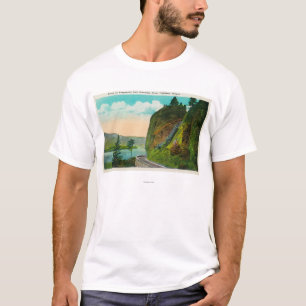Scene at Shepperd's Dell on Columbia River T-Shirt