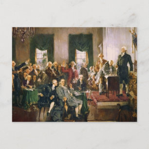 Scene at the Signing of the Constitution Postcard