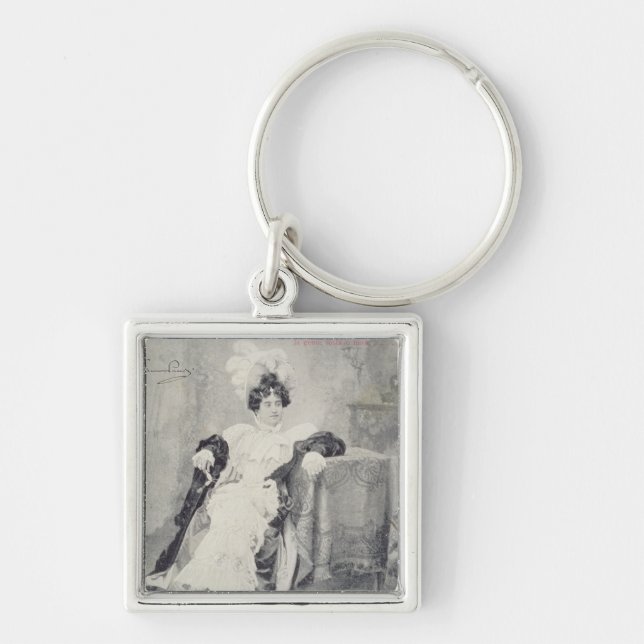 Scene from Act II of the opera 'La Boheme' Key Ring (Front)
