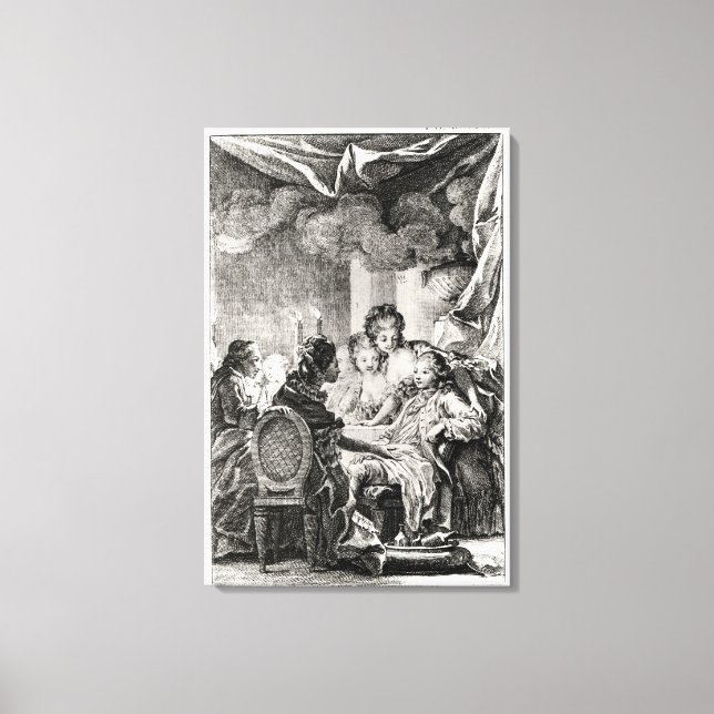 Scene from 'L'Ingenu' by Voltaire Canvas Print (Front)