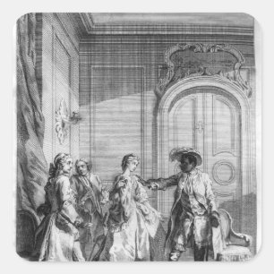 Scene from 'Othello' by William Shakespeare Square Sticker