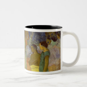 Scene from Tahitian Life, 1896 Two-Tone Coffee Mug