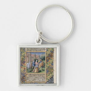 Scene from the 'Hours of Louis d'Orleans' Key Ring