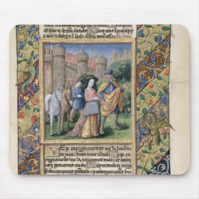 Scene from the 'Hours of Louis d'Orleans' Mouse Mat (Front)