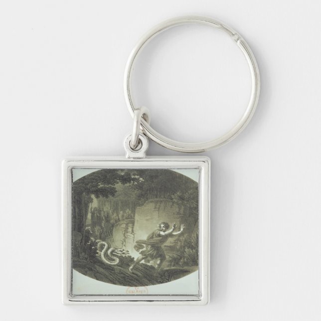 Scene from 'The Magic Flute' by Mozart Key Ring (Front)
