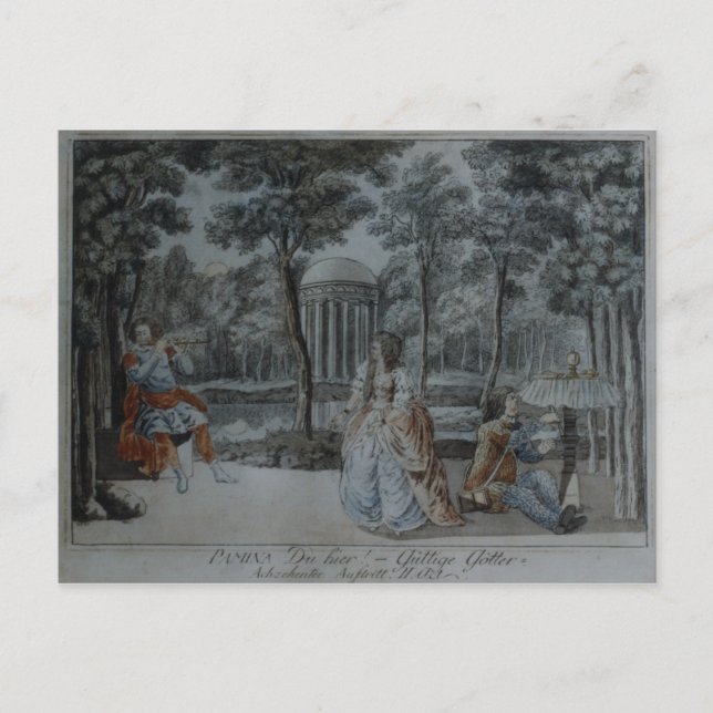 Scene from 'The Magic Flute' Postcard (Front)