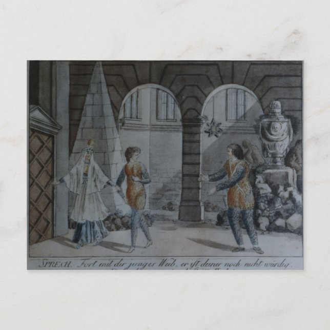 Scene from 'The Magic Flute' Postcard (Front)