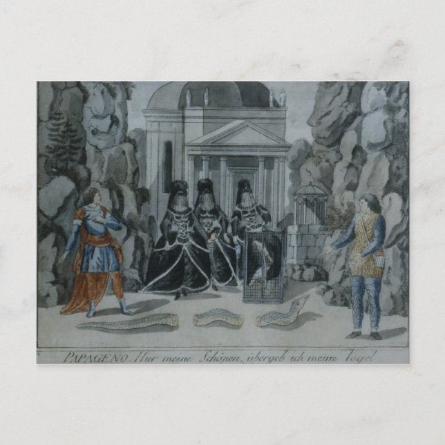 Scene from 'The Magic Flute' Postcard (Front)