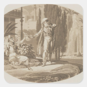 Scene from 'The Marriage of Figaro' Square Sticker