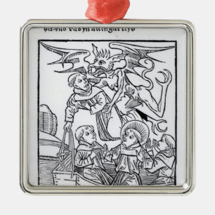 Scene from 'The Navigation of St. Brendan' Metal Tree Decoration