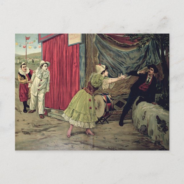 Scene from the opera 'Pagliacci' Postcard (Front)