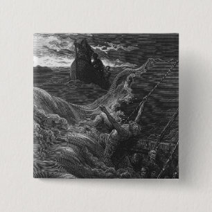 Scene from 'The Rime of the Ancient Mariner' 15 Cm Square Badge
