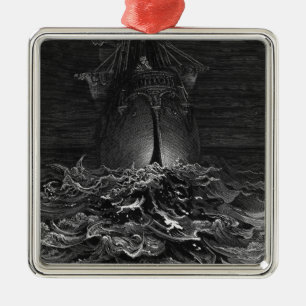 Scene from 'The Rime of the Ancient Mariner' 2 Metal Tree Decoration