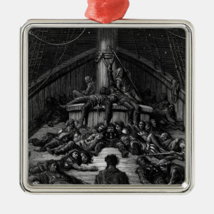 Scene from 'The Rime of the Ancient Mariner' 3 Metal Tree Decoration