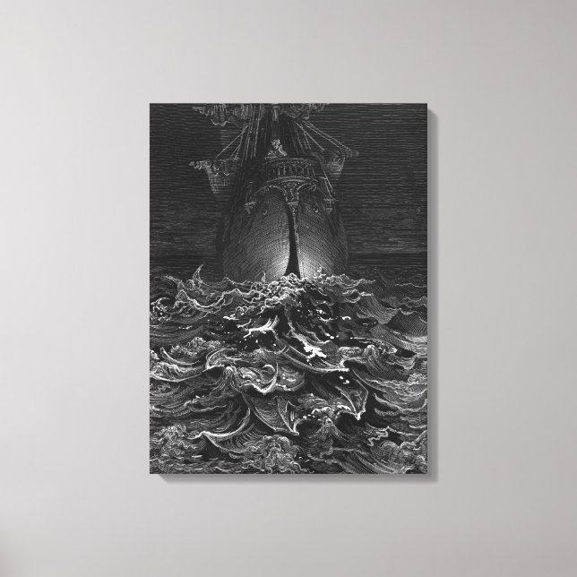 Scene from 'The Rime of the Ancient Mariner' 4 Canvas Print (Front)