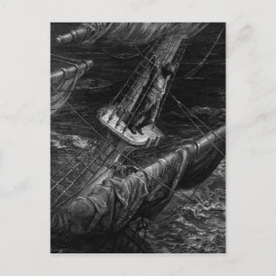 Scene from 'The Rime of the Ancient Mariner' Postcard