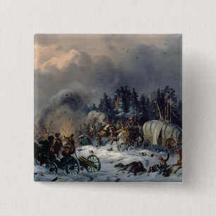 Scene from the Russian-French War in 1812 15 Cm Square Badge