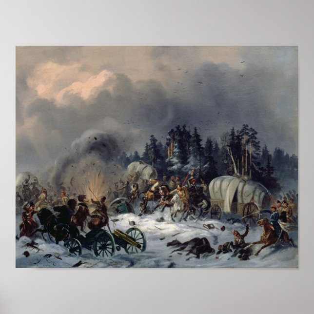 Scene from the Russian-French War in 1812 Poster (Front)