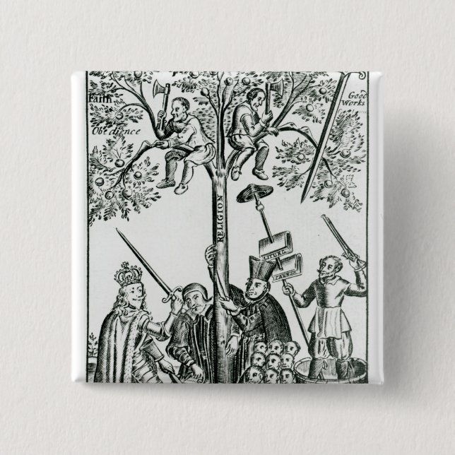 Scene from 'The Shepherd's Oracles' 15 Cm Square Badge (Front)