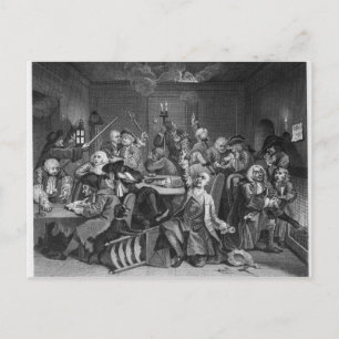 Scene in a Gaming House Postcard