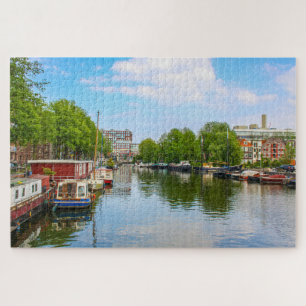 Scene in Amsterdam, Netherlands Jigsaw Puzzle