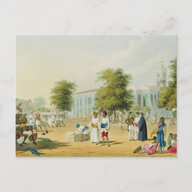 Scene in Bombay, from Volume I of 'Scenery, Costum Postcard (Front)