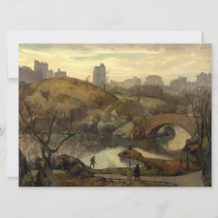 Scene in Central Park (New York City, NY, USA) Card