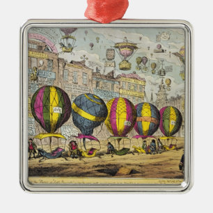 Scene in the Farce 'Lofty Prospects' Metal Tree Decoration