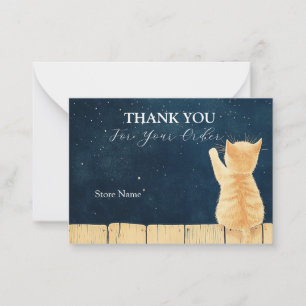 Scene Of A Cat Thank You Card
