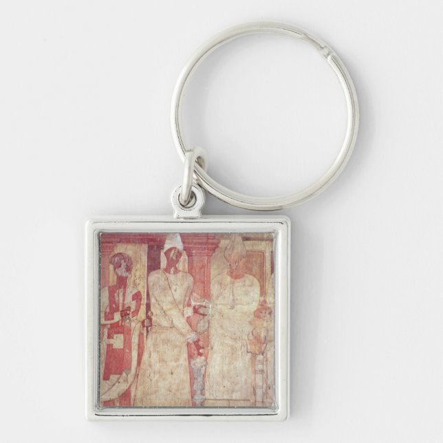 Scene of a sacrifice by Conon and his family Key Ring (Front)