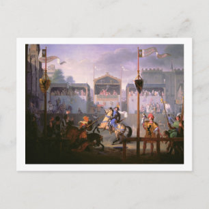 Scene of a Tournament in the Fourteenth Century, 1 Postcard