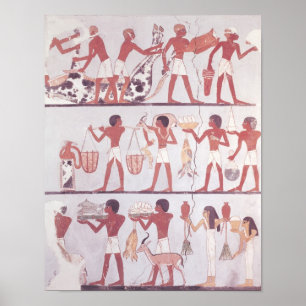 Scene of butchers and servants bringing poster